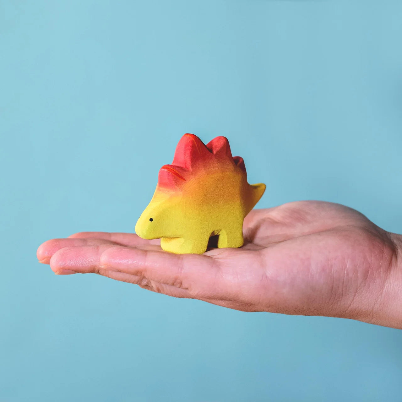 Bumbu Toys Wooden Baby Stegosaurus Dinosaur