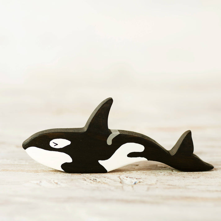 Wooden Orca Family Killer Whale Toy