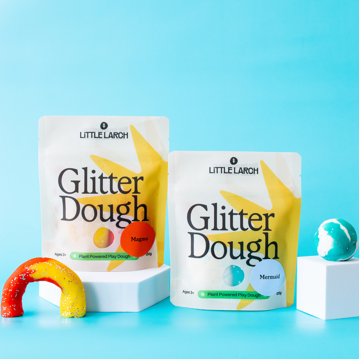 Glitter Dough | Natural Play Dough with Different Themes