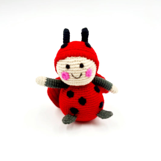 Lady Bug Rattle Rattle and Teether – Childhood Gems
