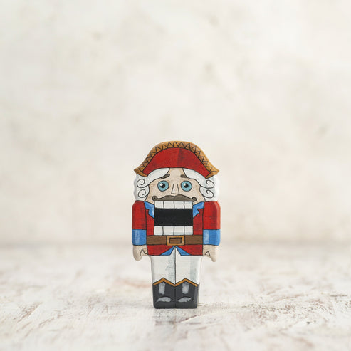 Wooden Caterpillar Nutcracker Figurine