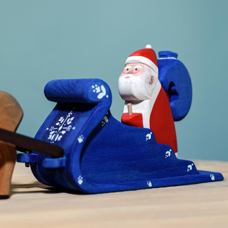 Santa Claus, Sleigh and Reindeer SET