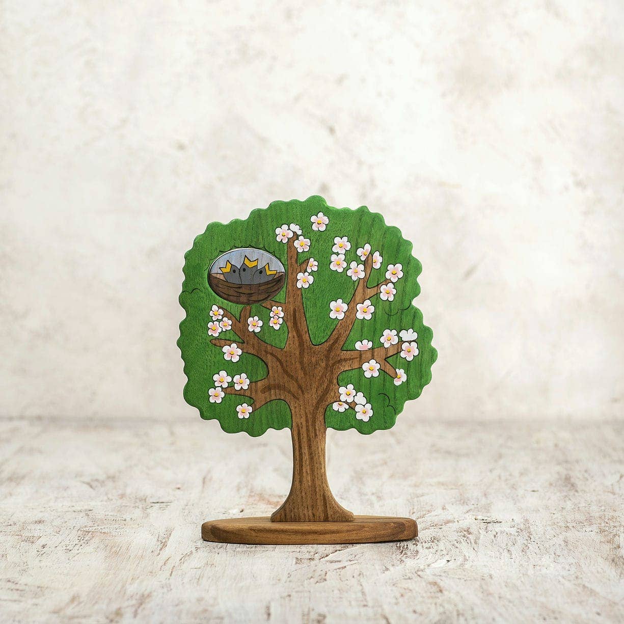 Waldorf Flower Tree 2-sided with birds and flowers