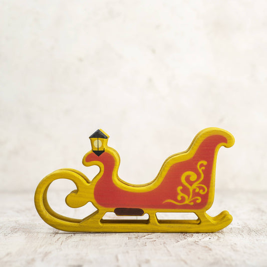 Wooden Caterpillar Christmas Wooden Sleigh