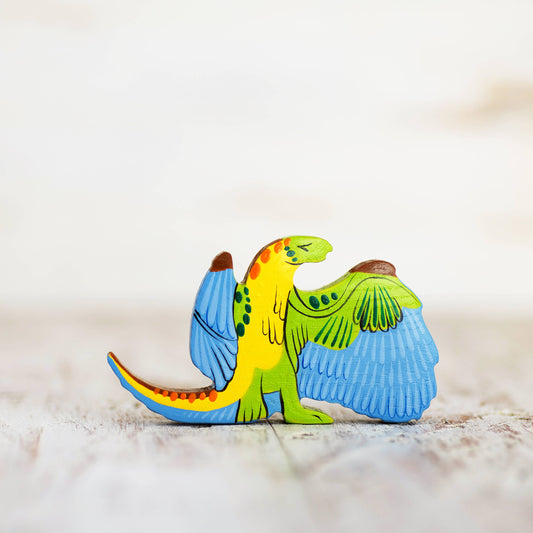 Wooden Archaeopteryx toy Dinosaur figurine Dinosaurs Playset